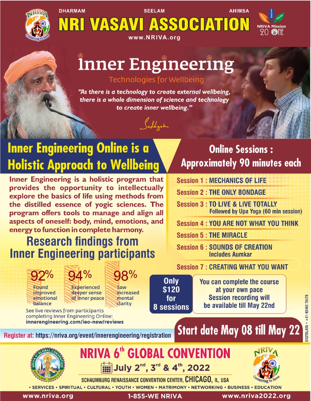 Inner Engineering Online for NRIVA