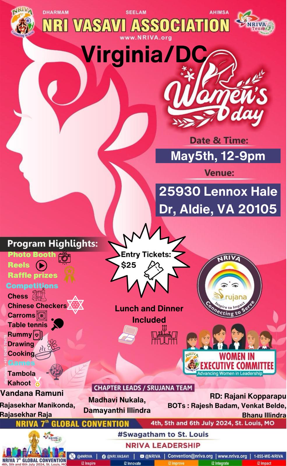 NRIVA DC VA Women's Day 2024